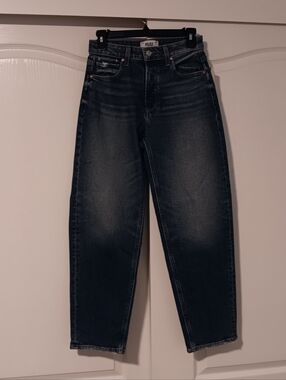 Paige Alexis Barrel Leg Jean In Lovejoy Distressed Size 25